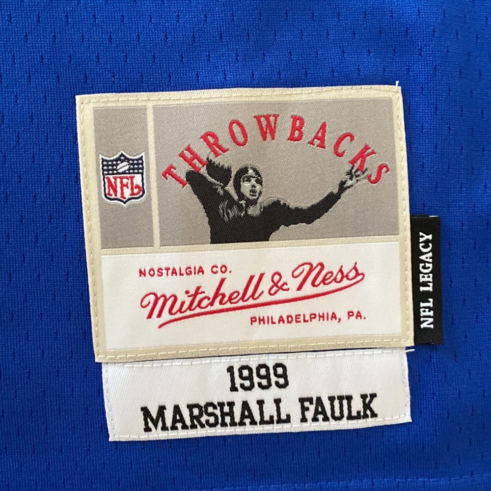 NFL Legacy Jersey St. Louis Rams Throwback Marshall Faulk 1999 size M - Picture 3 of 7
